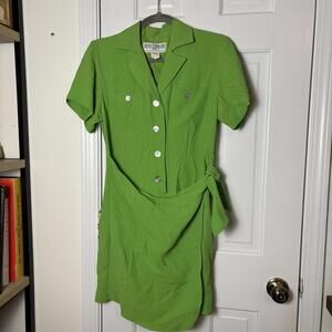 Vintage Green Skort Romper XS